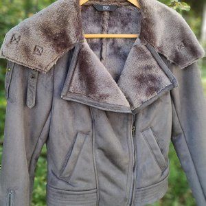 Faux Shearling Jacket Xs New